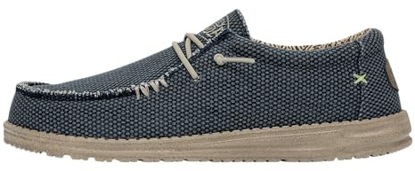 HEYDUDE Wally Braided para Hombre - Zapatos Casual - Parte Superior Textil Transpirable, Cordones de Algodón Trenzado, Diseño Fácil de Poner, Suela Ligera y Flexible-M13