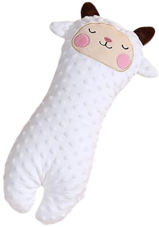 Humdcdy Komfortkissen für Kinder, Kissen in Tierform - Kinderschlafkissen,Kuscheliger Plüschbär, Giraffe, Schaf für Kinder, umarmbares Schlafkissen für Kinder