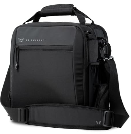 Wairworthy Ascend - Bolsa de vuelo para pilotos, se adapta a todos los equipos de aviación y viaje, incluyendo iPad, rodillera, auriculares y objetos de valor