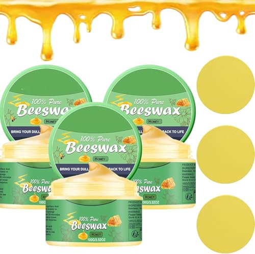 XJXZCFNB 2025 New Wood Scratch Repair Beeswax, Bees Wax Furniture Polish and Cleaner, Furniture Polish Care Beeswax, Furniture Restoration Care Set, pour Meubles en Bois