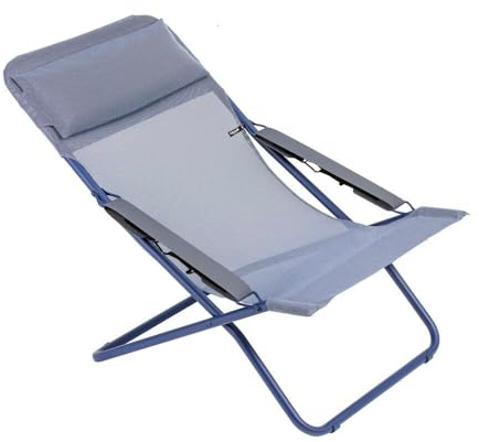 Lafuma MOBILIER - Mehrpositions-Klapp-Liegestuhl - Transabed - Batyline® Iso - Blau Indigo LFM5332_9940-5 Jahre Garantie