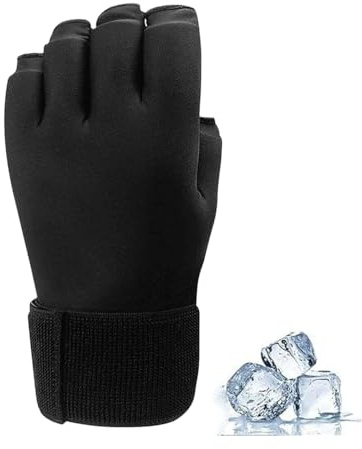 Gants Compresse de Glace en Gel Thérapie Poche de Glace pour Poignet Main Anti-Chocs Protègtion Poignet de Compression Froid pour Arthrite, Tendinite, Blessures Sportives