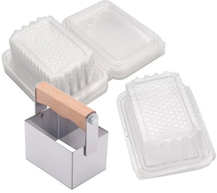 Wilgure Professionelle Bienenzucht Honig Comb Slicers Tool Home Bienenzucht Edelstahl Honeys Cutter Mit 10 Organisationskästen