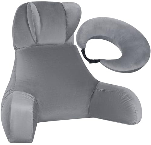 AS AWESLING Reading Pillow & Gaming Support Cushion - Backrest for Sitting Up in Bed, Sofa, Floor, Lap Pillow for Comfort