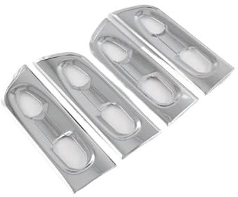 tuyda Maniglia for porta Coperchio ciotola Coppa cavità Trim, adatto for Toyota, Sienna XL40 2021-2022 Accessori auto Adesivo per la protezione della maniglia dell'auto(ABS Chrome)