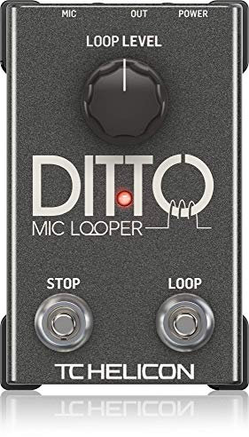 TC Helicon DITTO MIC LOOPER Einfach zu bedienendes Looper-Pedal mit zwei Tasten für Gesang und akustische Instrumente