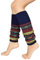 Tuopuda Stulpen Damen Lange Winter Legwarmer Böhmischer Stil Beinstulpen Gestrickt Verdicken Beinwärmer Overknee Strümpfe 1/2 Paar Tanzen Strumpf Knit Crochet Socken Weihnachtsstrumpf, Marine 1 Paar,