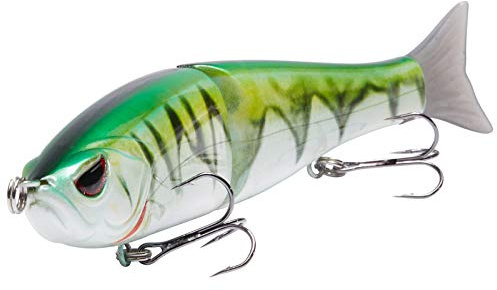 BASSDASH Wobbler konstgjort bete fiskedrag sommar dansare glide bait single jointed swimbait gädda lax öring muskel abborre