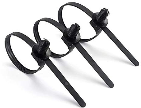 Asudaro Kabelbinder, 100 Stück, Nylon, Schwarz, Reißverschluss, 5-30 mm, Kfz, Cable Ties
