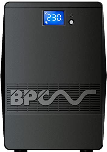 BPC Energy UPS Power Supply UK, Computer Uninterruptible Power Supply Units - 1000VA /600Watts UPS with Battery Backup, 3 IEC Outputs for Surge Protection Ideal for Home or Office, 2 Year Warranty