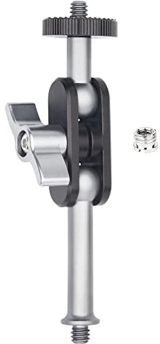 INNOREL ME-1 Universal Magic Arm with Dual Ball Head for Tripod Cellphone Holder Articulating Magic Arm with 1/4 Screw on Both Ends for LED Light/LCD Monitor/Microphone/Phone Clip Load 4.4lb/2kg
