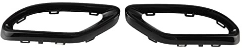 Cache sortie échappement brillant pour Classe C AMG Line, | Finition Noire Brillante Pour Style Amg Renforcé, Embouts Arrière En Abs