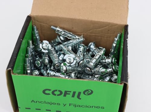 Boîte de 100 chevilles métalliques Placo à expansion avec vis de 5x37 mm