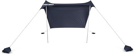 Sport-Brella Sol-Breeze Tragbarer Sonnenschirm - 213 cm Schattendach für windige Bedingungen, schneller Aufbau, neigbar für optimalen Schutz bei Outdoor-Aktivitäten - Mitternachtsblau