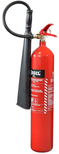 CO2 Fire Extinguisher 5kg – Fire Extinguisher for Class B Fires - 89B Rating – Extinguisher for Electrical & Flammable Liquid Fires - Comes with 5-Year Warranty