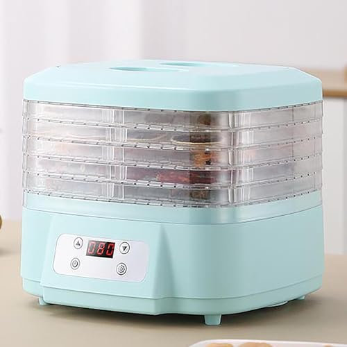 UIHECTA Freeze Dryer Machine for Home, 360° Airflow Food Dehydrator Machine, Jerky Dryer, with Digital Adjustable Timer & Temperature Control, For Beef Fruits Meat Vegetables,Blue,6 layer