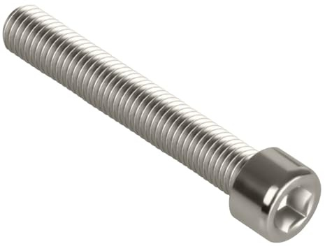 Zylinderkopfschrauben, Zylinderschrauben mit Innensechskant, Größen M5 / M6 / M8, DIN 912, vernickelt (50, vernickelt, M6 x 40mm)
