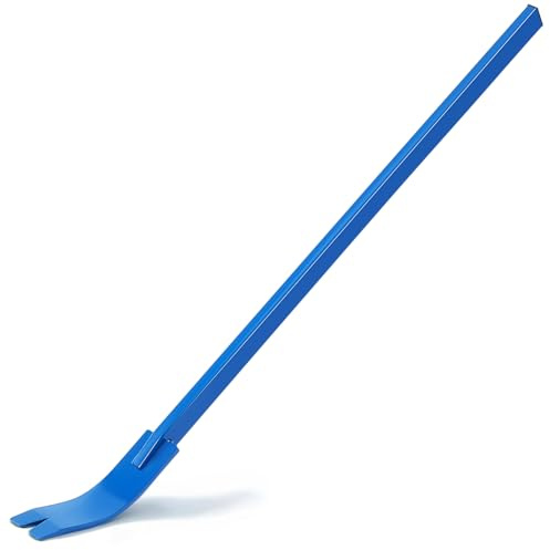 Lasnten Crow Bar Flat Heavy Duty Nail Puller All-steel Pry Bar for Home Improvement Woodworking Home Renovations DIY(56 Inches)