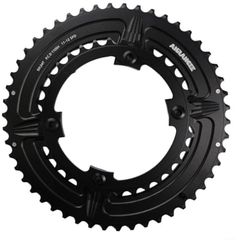 Aprilsunnyzone Plato doble para bicicleta de carretera 50-34T 52-36T 53-39T 110BCD para 105 R7000 R8000 R9100, plato asimétrico de carretera 7075-T651 componente de ciclismo (39/53T)