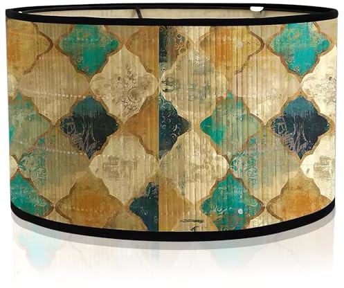 Wandleuchten Dekorative Lampenschirme Lampenschirm Hängelampe: WIYETY 30 x 20 cm E27 Vintage Hängelampe Lampenschirm, Gewebter Lampenabdeckung für Wohnzimmer, Schlafzimmer