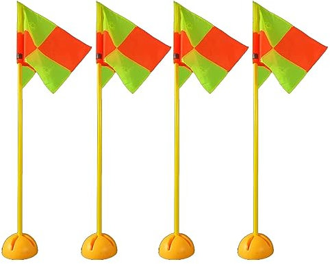 Pferdetrainings-Flaggenstock, Fußball-Geschwindigkeitstraining, Slalom-Stöcke mit gepolstertem Boden, Ball-Coaching-Stöcke für verbesserte Beweglichkeit, Geschwindigkeit und Fußarbeit