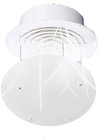 Genérico Deflector de Aire Acondicionado de Techo Universal Redondo,deflectores de Aire for Rejillas de ventilación de Techo,Deflector de(40x40cm/15.7x15.7in)