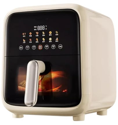 Easnuroz 7L Household Air Fryer Gran Capacidad Pantalla A Color Pantalla Táctil Inteligente Vapor Freidora Eléctrica Light Fat Multifunctional Cooking Air Fryer Oven