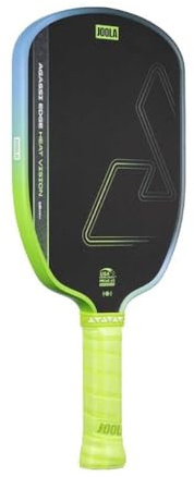 JOOLA Agassi Heat Vision 16mm Pickleball Paddle - New Shape w/Extended Sweet Spot - Textured Carbon Fiber Surface for Spin - SK Film for Less Vibration - USAP Approved - NFC Chip Enabled