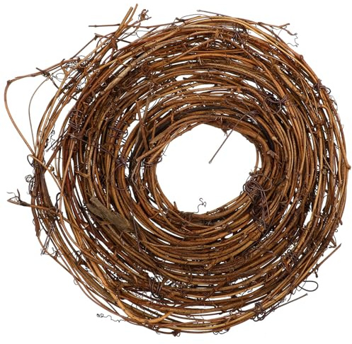 Toyvian Natural Grapevine Twig Garland Brown Vines for Christmas DIY Crafts Hanging Ornament Base for Wreath Making and Holiday Decoration