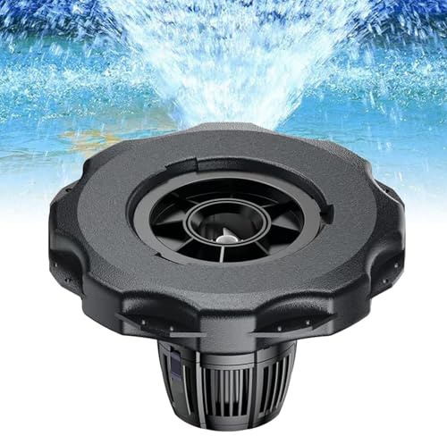 Teichbelüfter Brunnenpumpe – 360° schwimmender Wasserbrunnen mit 10 m Netzkabel, effizienter Ceic-Schaft und Filtereinlass für Fischteiche, Gärten und Seen
