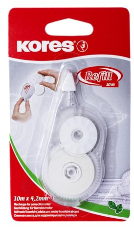 Kores KR84425 Nachfüllkassette für Mehrweg-Korrekturroller Refill Roller