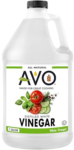 AVO Distilled White Vinegar 1 Gallon (128 oz) - 5% Acidity, Pure Natural White Vinegar Gallon