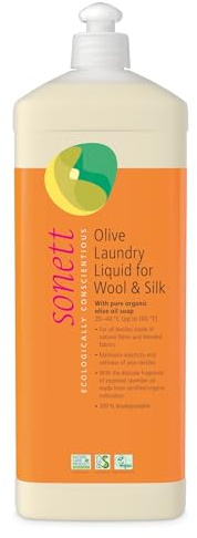 Sonett Organic Olive Laundry Liquid for Wool and Silk 34 oz/1L