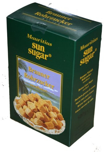 6x 500g Brauner Rohrzucker Mauritius Sun Sugar unraffiniert