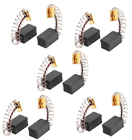 sourcing map 999041 Escobillas de Carbón 6,5x7,5x13mm 10 Uds | para Taladro Eléctrico Hitachi