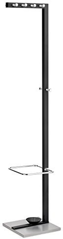 Alco-Albert 2877-11 - Standgarderobe mit Schirmständer, ca. 178 cm, schwarz, 38 x 34.5 x 179 cm