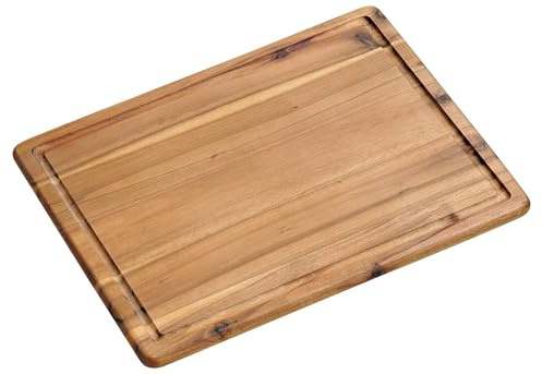 Kesper Tabla de trinchar acacia 38 x 28 x 1,5 cm, color natural