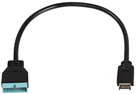 XMSJSIY USB 3.1 Type-E Male to USB 19/20 Pin Header Male Adapter Extension Cable for Motherboard for 30cm