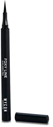 WYCON cosmetics - FOXY LINE EYELINER PEN - Schwarzer Eyeliner Stift mit Filzspitze extra black präzise Strichstärke