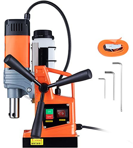 VEVOR Profi Kernbohrmaschine Magnetbohrmaschine 1300 W, Kernbohrmaschine Magnetbohreinheit 13000 N 40 mm, 810 U/min Magnetkernbohrsystem für Schiffsbau, Brückenbau, Windkrafterzeugung