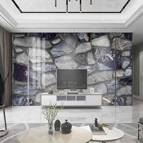 Benutzerdefinierte 3D Wandbild Retro Stein Ziegel Marmor Muster Tapete für Wohnzimmer TV Hintergrund Wanddekoration Wasserdichte Ölleinwand