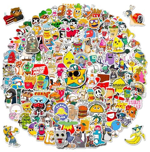 YMWALK Cute Sticker Pack - 150Pcs | Vinyl Waterproof for Water Bottles, Laptop, Skateboard, Luggage, Phone, Bike | Trendy Aesthetic for Girls, Kids, Teens, Adults (STYLE1)