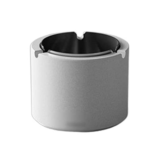 SDA287MZ Aschenbecher Tiefer zylindrischer runder Zement-Edelstahl-Aschenbecher, winddichter Wohnzimmer-Arbeitszimmer-runder Aschenbecher, Hotel-Café-Zigaretten-Zigarren-Aschenbecher Windaschenbecher