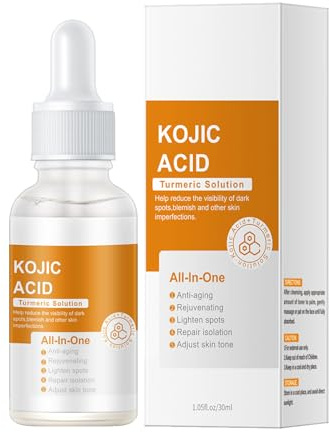 Suero Iluminador para Manchas Oscuras,Suero de Brillo Corrector de Manchas Oscuras,Sérum Facial Iluminador y Anti Manchas,Suero Corrector De Manchas Oscuras,Suero Facial de Acido Kójico,1PC