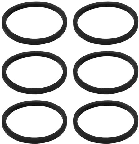 OTOTEC 6pcs Game Console Drive Belt Replacement 2.4x2.1x0.15cm Compatible with Sega CD Model 1 Compatible with Mega CD System Console