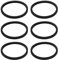 OTOTEC 6pcs Correa de Transmisión para Consola de Juegos 2,4x2,1x0,15cm Compatible con Sega CD Modelo 1 Compatible con Mega CD System Consola