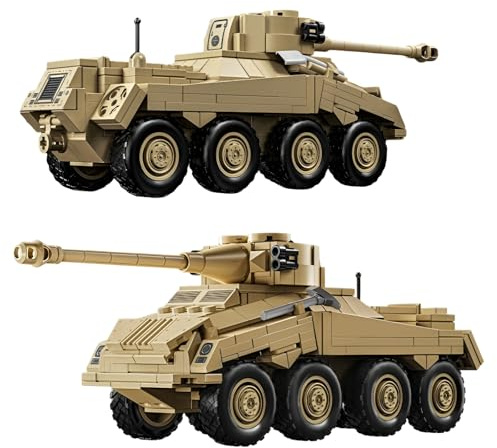 JVAVNE Technik Militär Panzer Bausteine, Militär LKW Klemmbausteine Modell, Army Battle LKW Panzer Bausteine Spielzeug, Geschenke für Erwachsene und Kinder, 426 Teile (66075)
