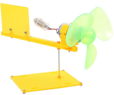 WEKAMOS Turbina Eolica Domestica Mini Motore Dc da 1w 8v in Plastica per Esperimenti Scientifici Educativi e Gioco Didattico per Ragazzo Ragazza Studenti
