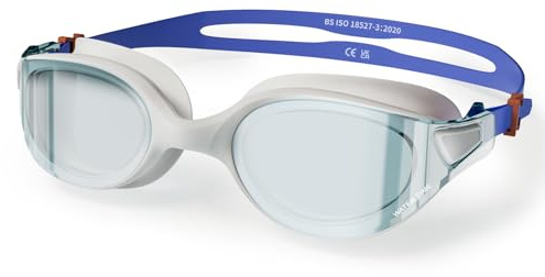WATER TIME Adult Swimming Goggles with Wipe Anti-fog Leak-Proof, Blue
