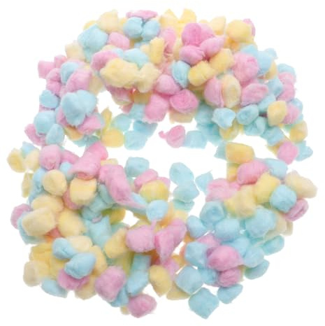 VALICLUD Bunte Wattebällchen Aus Baumwolle Für Waschen Und Gesicht Reinigung Kleine Wattebällchen Zum Abschminken Und Make-up Entfernung Vielseitig Einsetzbar Für Home Und Salon